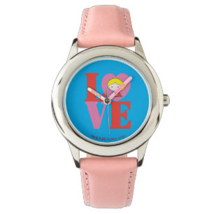 Chibi Supergirl LOVE Horloge