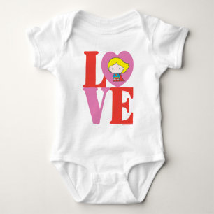 Chibi Supergirl LOVE Romper