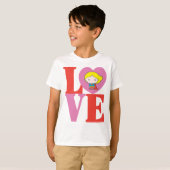 Chibi Supergirl LOVE T-shirt (Voorkant volledig)