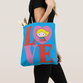 Chibi Supergirl LOVE Tote Bag (Dichtbij)