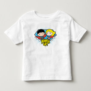 Chibi Superman en Chibi Supergirl Power Up! Kinder Shirts