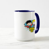 Chibi Superman en Chibi Supergirl Power Up! Mok (Voorkant rechts)