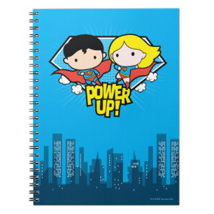 Chibi Superman en Chibi Supergirl Power Up! Notitieboek