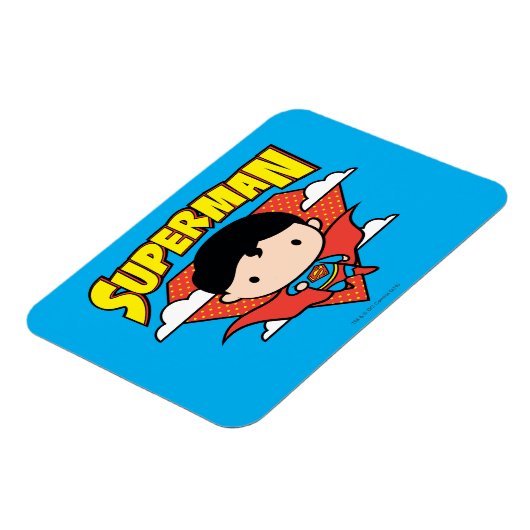 Chibi Superman Polka Dot Shield and Name Magneet (Linkerzijde)