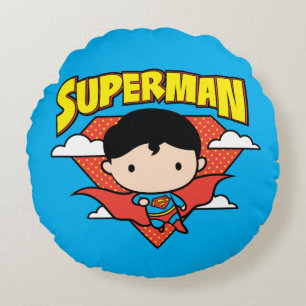 Chibi Superman Polka Dot Shield and Name Rond Kussen
