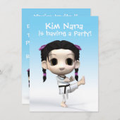 Chibi Taekwondo Kaart (Voorkant / Achterkant)