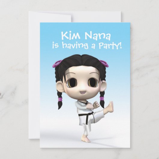 Chibi Taekwondo Kaart (Voorkant)