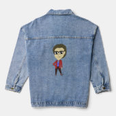 chibi-toets denim jacket (Achterkant)