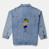 chibi-toets denim jacket (Achterkant)