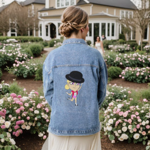 chibi-toets denim jacket