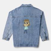 chibi-toets denim jacket (Achterkant)