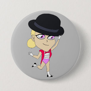 chibi-toets ronde button 7,6 cm