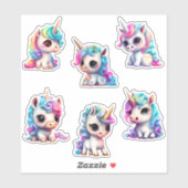 Chibi Unicorns Sticker (Vel)