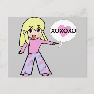 Chibi Valentijn Feestdagenkaart