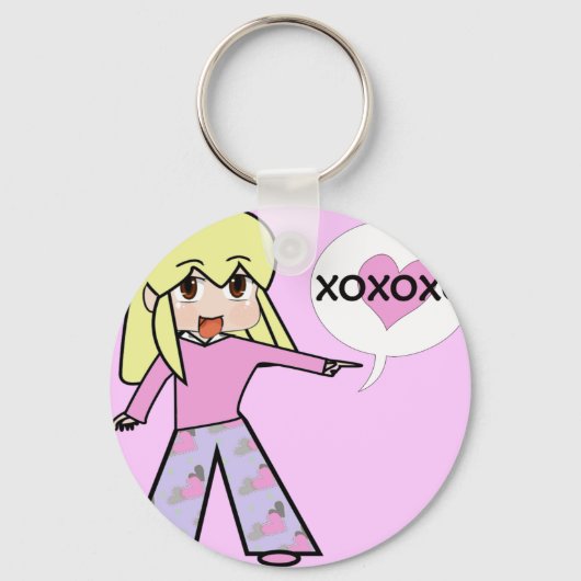 Chibi Valentijn Sleutelhanger (Voorkant)