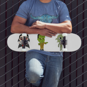 Chibi vampire, monster en mama skateboard
