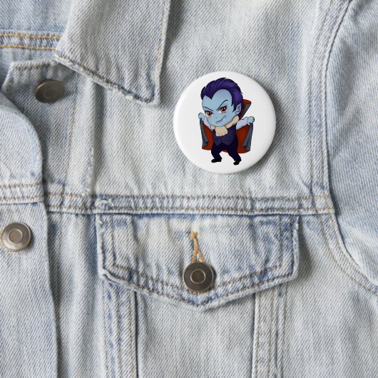 Chibi Vampire Ronde Button 5,7 Cm (In situ)