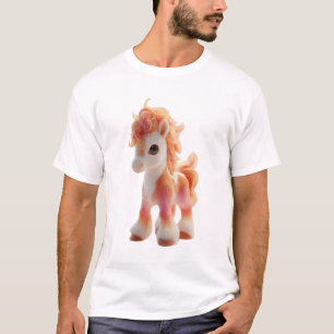 Chibi Vuur Manen Zonsondergang Pony Mannen T-shirt