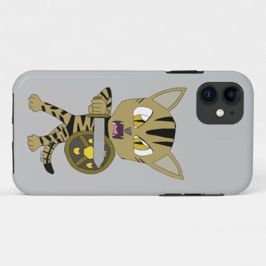 Chibi Warrior Cat Case-Mate iPhone Case (Achterkant (horizontaal))
