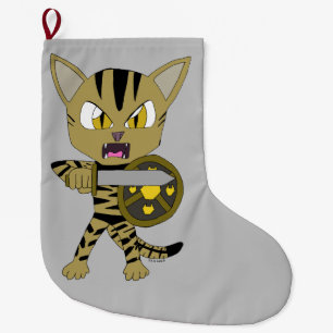 Chibi Warrior Cat Grote Kerstsok