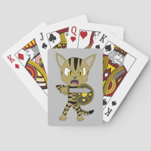 Chibi Warrior Cat Pokerkaarten