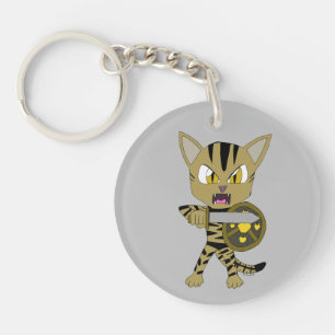 Chibi Warrior Cat Sleutelhanger