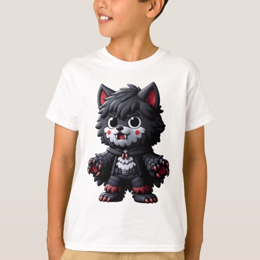 : "Chibi Weerwolf T-shirt (Voorkant)