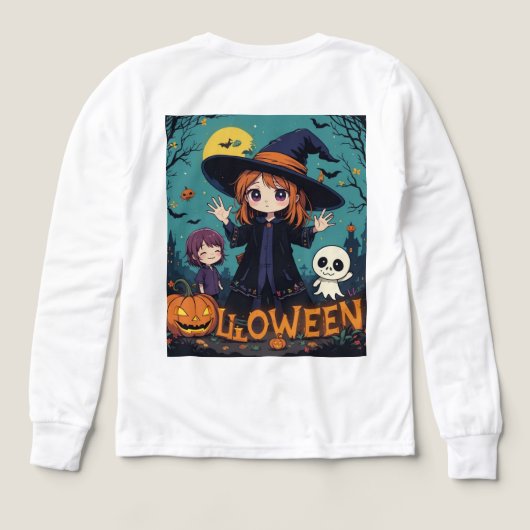 Chibi Witch Halloween Design (Motif verso)