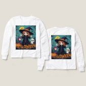 Chibi Witch Halloween Design (Motif Recto et Verso)