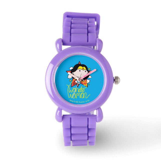 Chibi Wonder Vrouw met Lasso Horloge (Voorkant)