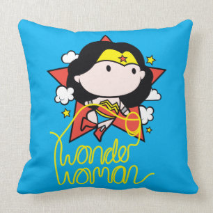 Chibi Wonder Vrouw met Lasso Kussen