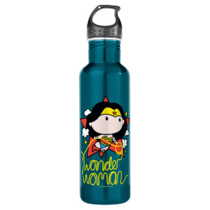 Chibi Wonder Vrouw met Lasso Waterfles