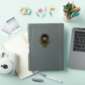 Chibi Wonder Vrouw met pooldots en Logo Sticker (iPad Cover)