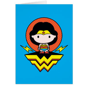 Chibi Wonder Woman avec Pois et logo