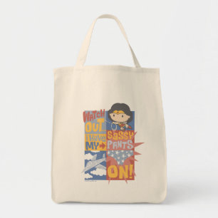 Chibi Wonder Woman   Ik heb m'n smaakpels aan. Tote Bag