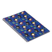 Chibi Wonder Woman, Superman en Batman Pattern Notitieboek (Rechterzijde)