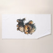 Chibi Yorkshire Terrier (Serviette de bain)