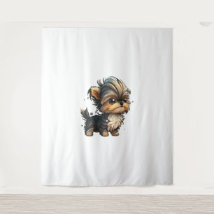 Chibi Yorkshire Terrier Wandkleed