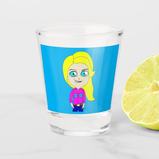 chibiefglas shot glas (Voorkant)