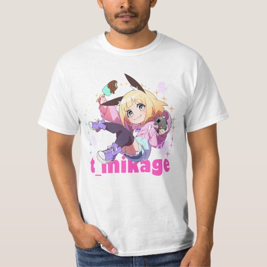 Chibikage Men's Basic T-Shirt (Devant)