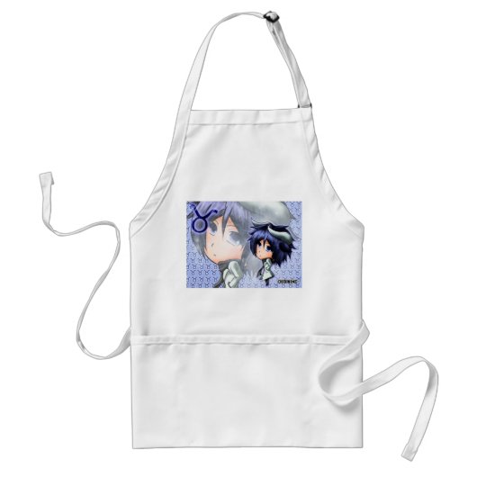 Chibinime - Cute apron animed character Standaard Schort (Voorkant)