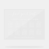 Chic 10 Table Blanc Mariage De Script Siège Clair (Recto)