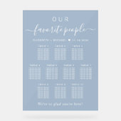 Chic 10 Table Dusty Blue Mariage Siège Frosted (Recto)