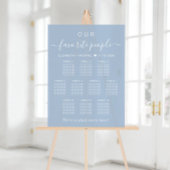 Chic 10 Table Dusty Blue Mariage Siège Frosted