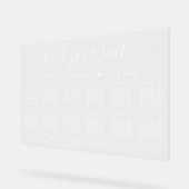 Chic 12 Table Assise Mariage Blanc (Angle)