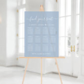 Chic 12 Table Dusty Blue Mariage Siège Frosted