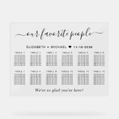 Chic 12 Table Nos Favoris Mariage Sièges (Recto)