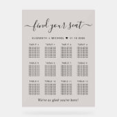 Chic 12 Table Taupe Mariage Siège Frosted (Recto)