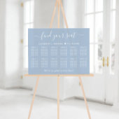 Chic 12 Table White Wedding Seating Dusty Blue Acryl Bord