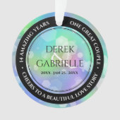 Chic 14e 24e 34e 43e anniversaire du Mariage Opal (devant)